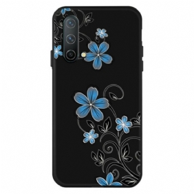 Hoesje voor OnePlus Nord CE 5G Blauwe Bloemen