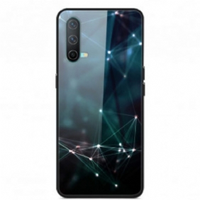 Hoesje voor OnePlus Nord CE 5G Gehard Glas Abstracte Kleuren