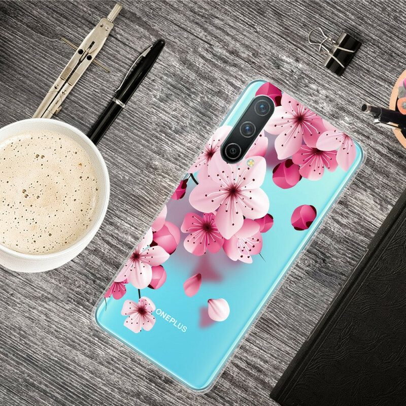 Hoesje voor OnePlus Nord CE 5G Kleine Roze Bloemen