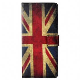 Leren Hoesje voor OnePlus Nord CE 5G Engelse Vlag