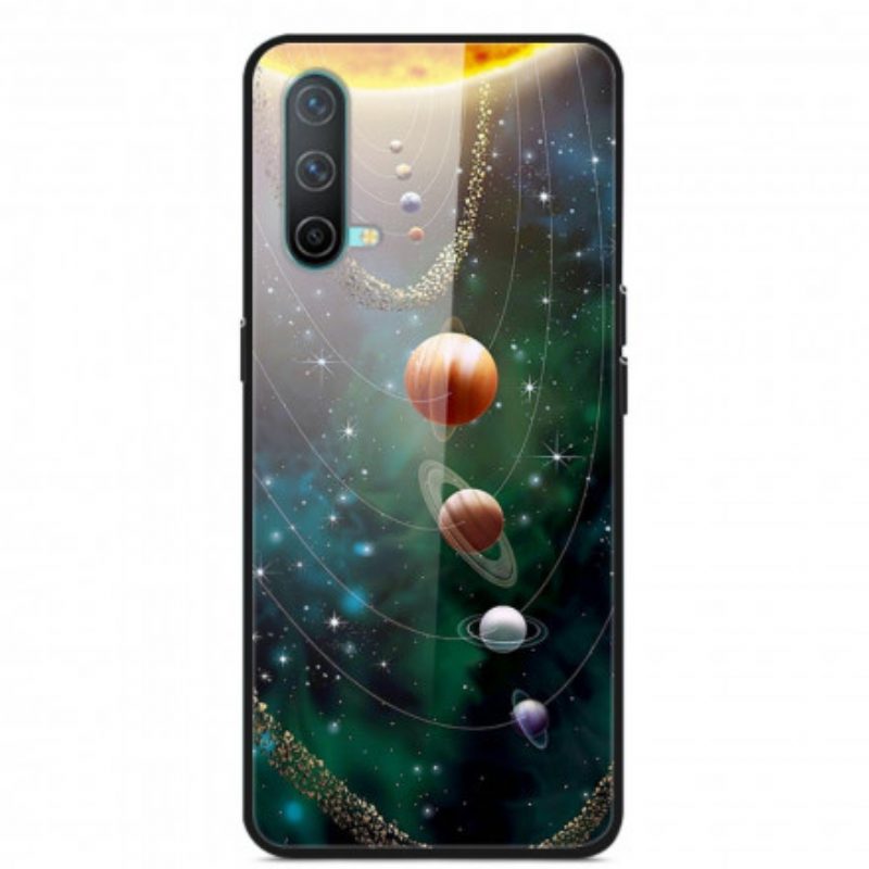 Telefoonhoesje voor OnePlus Nord CE 5G Zonnestelsel Planeet Gehard Glas