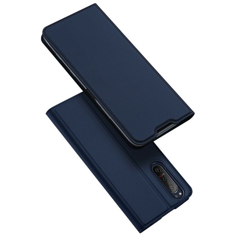 Bescherming Hoesje voor Sony Xperia 5 II Folio-hoesje Skinpro Dux Ducis