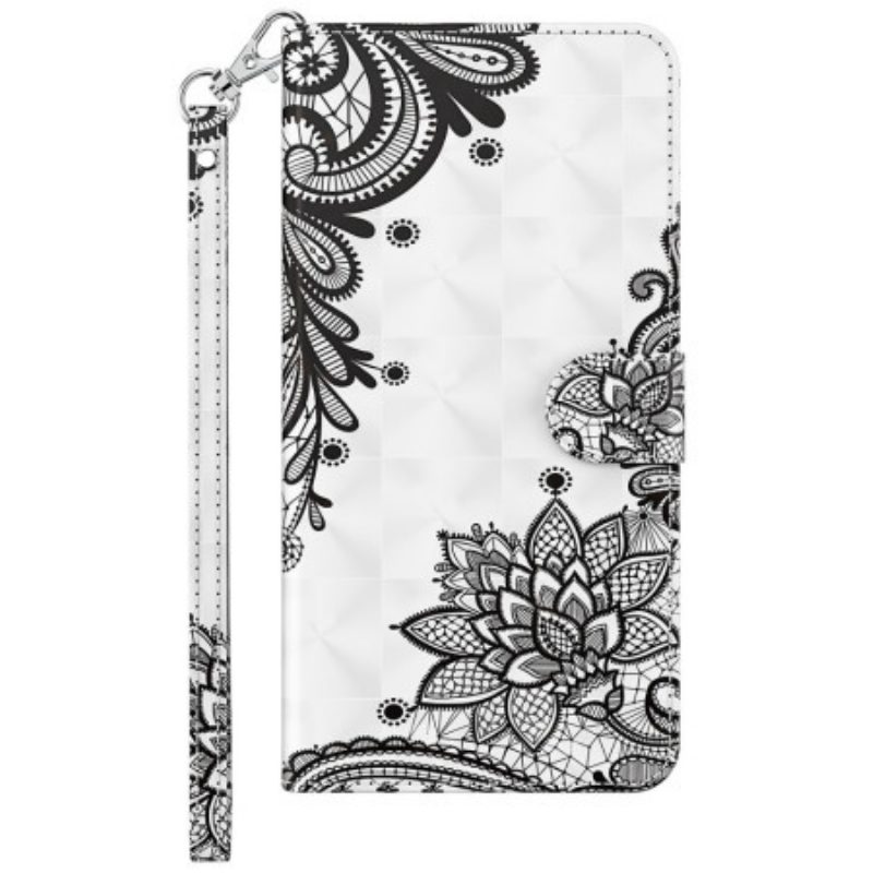 Flip Case voor Samsung Galaxy A23 5G Met Ketting Kant Met Bandjes