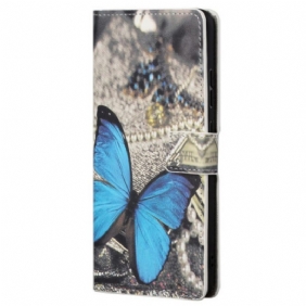 Folio-hoesje voor Samsung Galaxy A23 5G Blauwe Vlinder