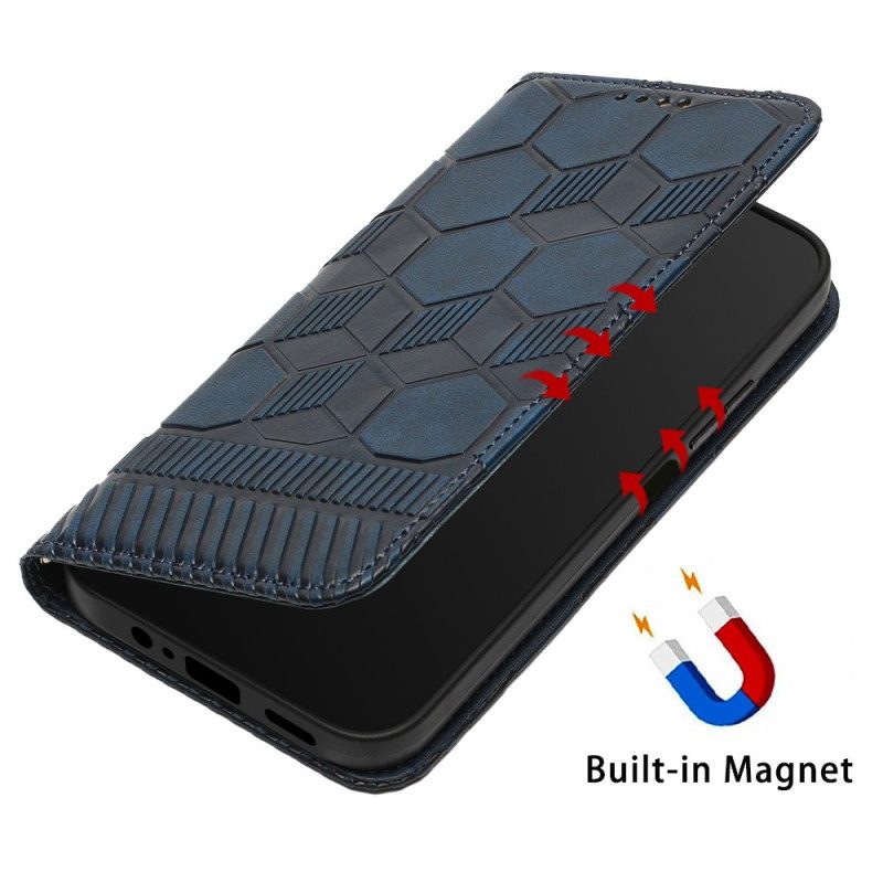 Folio-hoesje voor Samsung Galaxy A23 5G Voetbal Bal Patroon