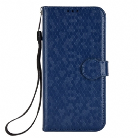 Leren Hoesje voor Samsung Galaxy A23 5G Met Ketting Strappy-patroon In 3d