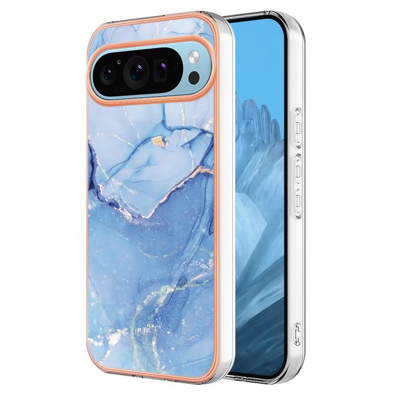 Case Hoesje Google Pixel 9 Pro Xl Telefoonhoesje Marmeren Stijl