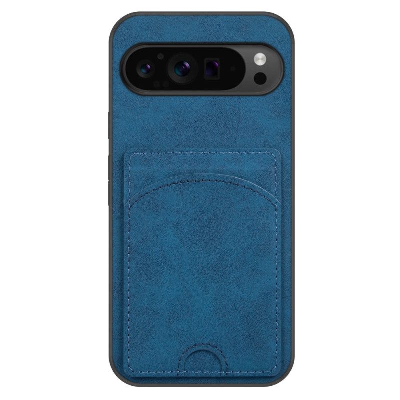 Cover Hoesje Google Pixel 9 Pro Xl Telefoonhoesje Ondersteuning Voor Kaarthouder Met Leereffect