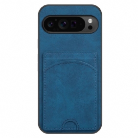 Cover Hoesje Google Pixel 9 Pro Xl Telefoonhoesje Ondersteuning Voor Kaarthouder Met Leereffect