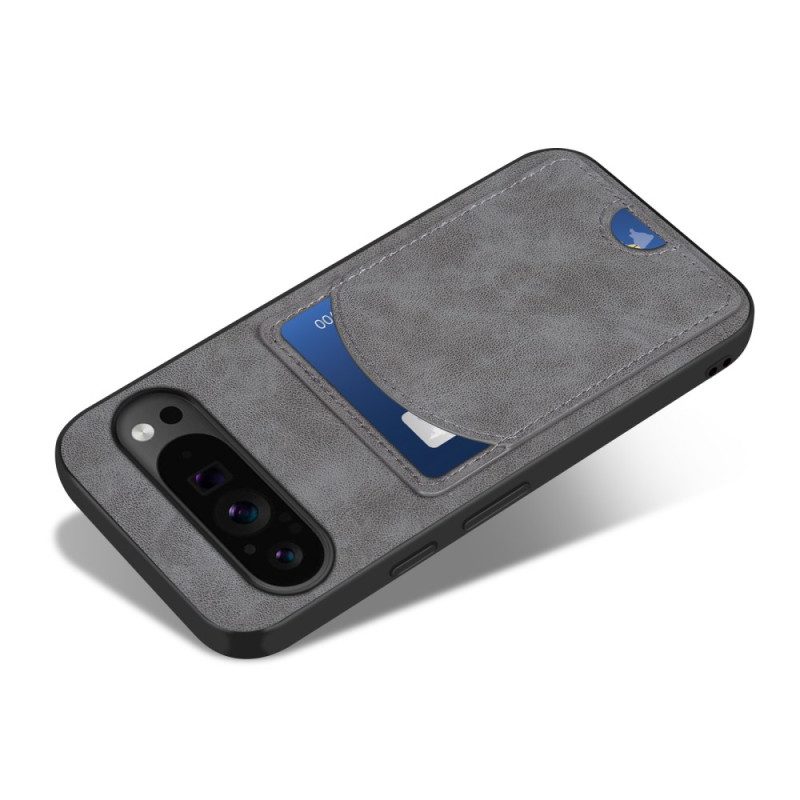 Cover Hoesje Google Pixel 9 Pro Xl Telefoonhoesje Ondersteuning Voor Kaarthouder Met Leereffect