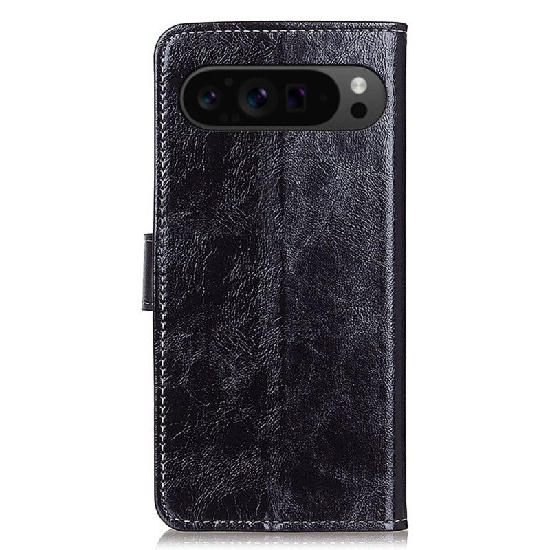 Flip Case Leren Google Pixel 9 Pro Xl Glanzend Kunstleer