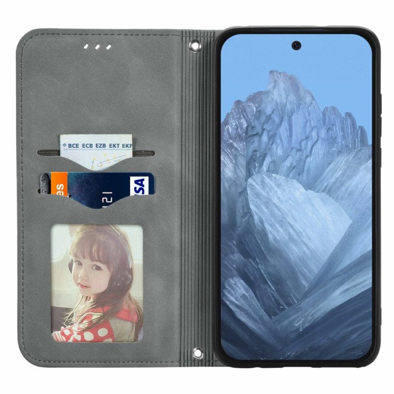 Folio-hoesje Voor Google Pixel 9 Pro Xl Suède-effect