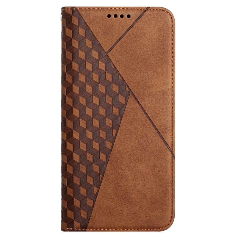 Bescherming Hoesje voor Samsung Galaxy A72 4G / A72 5G Folio-hoesje Geo Leereffect