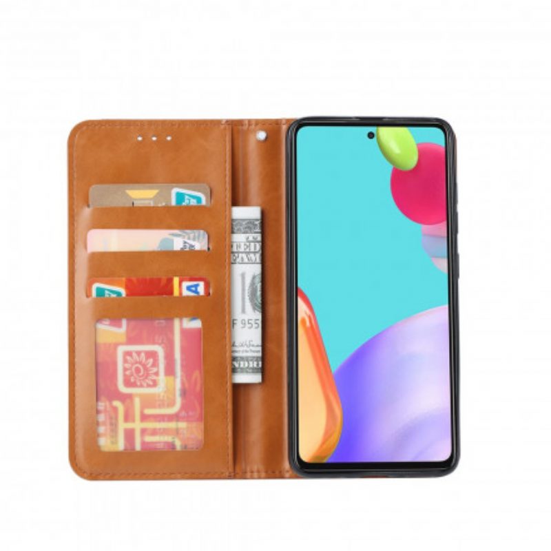 Bescherming Hoesje voor Samsung Galaxy A72 4G / A72 5G Folio-hoesje Kaarthouder Van Imitatieleer