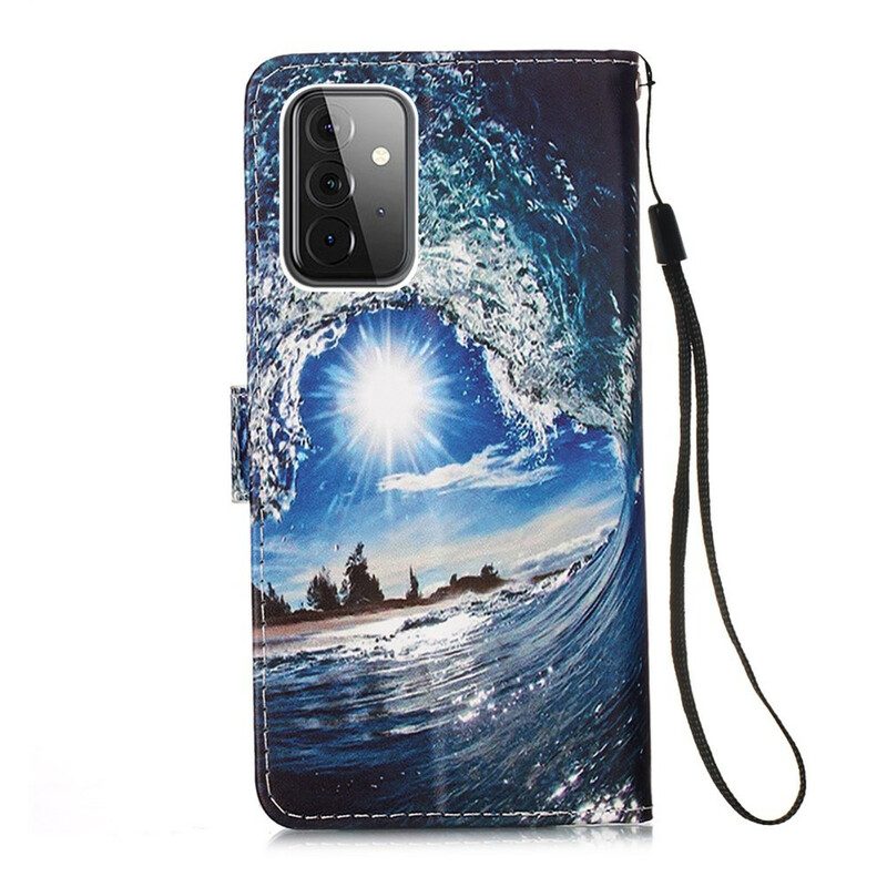 Flip Case voor Samsung Galaxy A72 4G / A72 5G Houdt Van De Golf