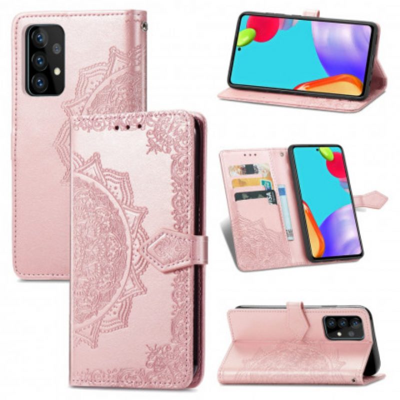 Flip Case voor Samsung Galaxy A72 4G / A72 5G Mandala Middeleeuwen