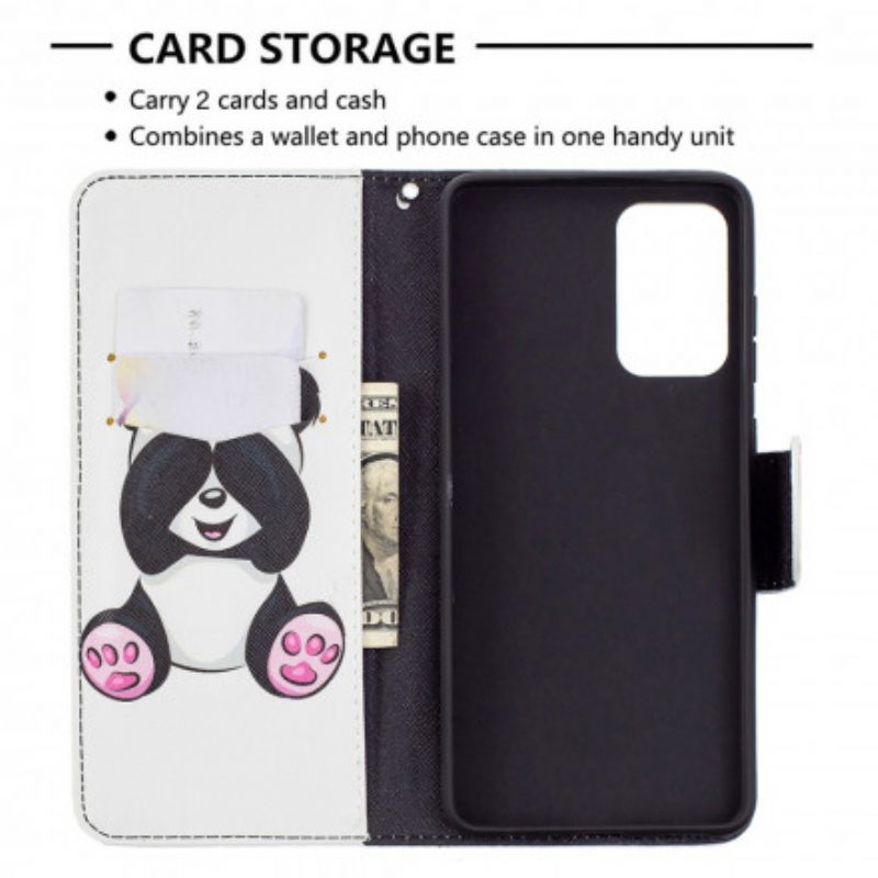 Flip Case voor Samsung Galaxy A72 4G / A72 5G Panda-plezier