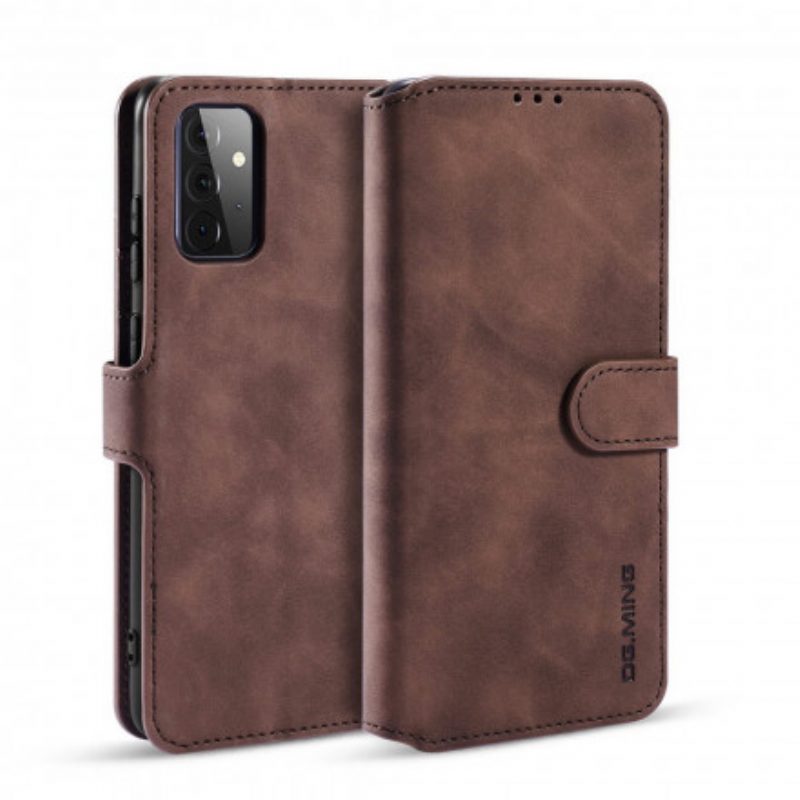 Folio-hoesje voor Samsung Galaxy A72 4G / A72 5G Dg.ming Retro