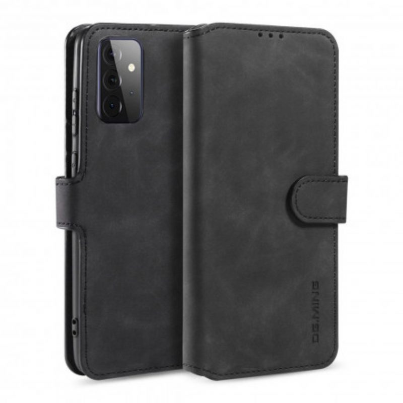 Folio-hoesje voor Samsung Galaxy A72 4G / A72 5G Dg.ming Retro