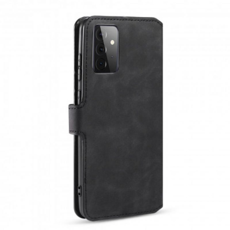 Folio-hoesje voor Samsung Galaxy A72 4G / A72 5G Dg.ming Retro