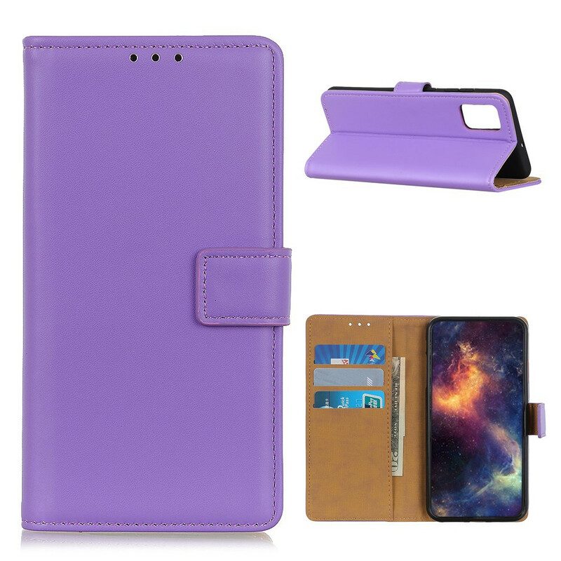 Folio-hoesje voor Samsung Galaxy A72 4G / A72 5G Effen Kunstleer