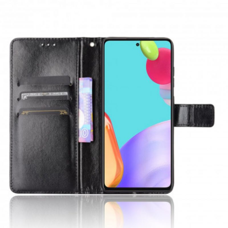 Folio-hoesje voor Samsung Galaxy A72 4G / A72 5G Flitsend Kunstleer