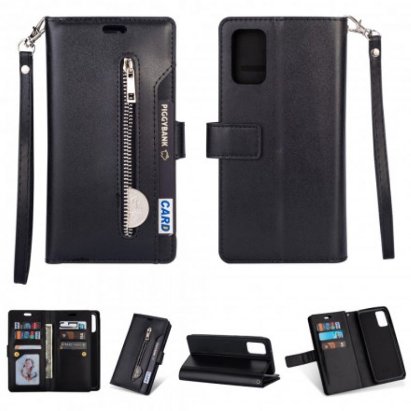 Folio-hoesje voor Samsung Galaxy A72 4G / A72 5G Portemonnee Met Lanyard