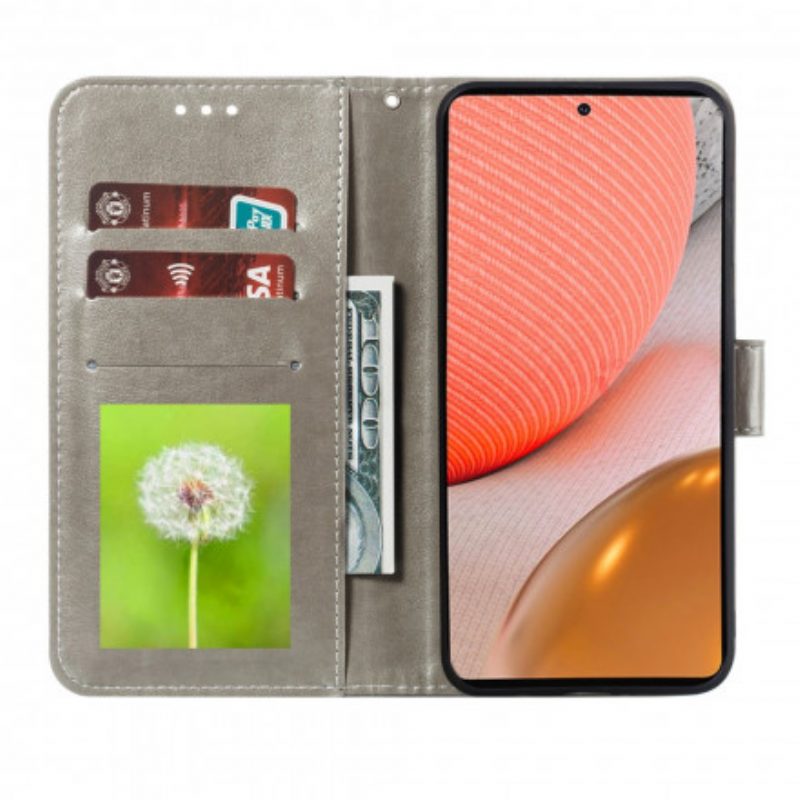 Folio-hoesje voor Samsung Galaxy A72 4G / A72 5G Volledige Mandala