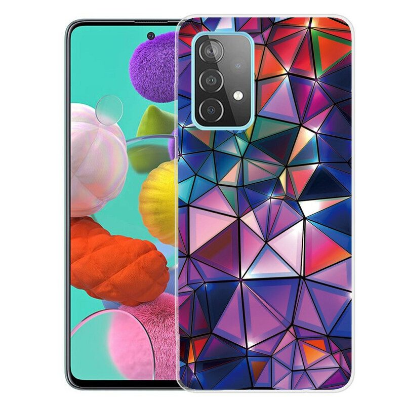 Hoesje voor Samsung Galaxy A72 4G / A72 5G Flexibele Geometrie