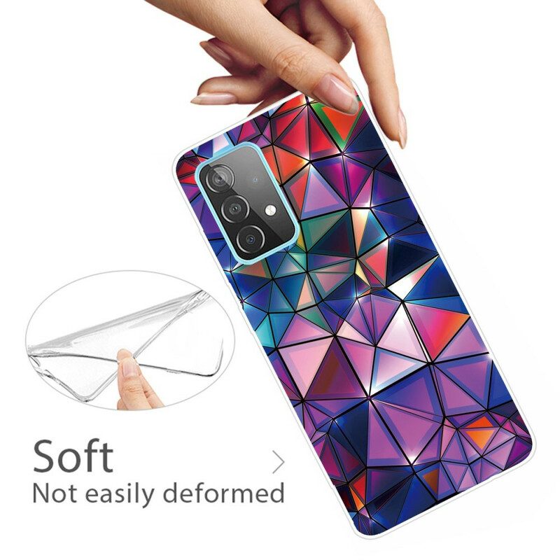 Hoesje voor Samsung Galaxy A72 4G / A72 5G Flexibele Geometrie