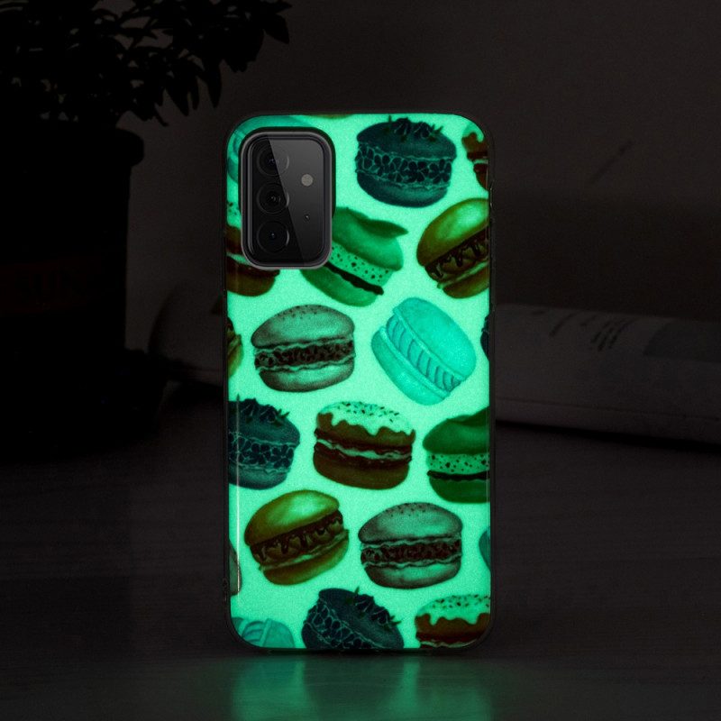 Hoesje voor Samsung Galaxy A72 4G / A72 5G Fluorescerende Bitterkoekjes