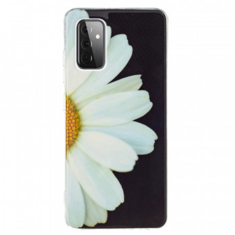 Hoesje voor Samsung Galaxy A72 4G / A72 5G Fluorescerende Bloemenserie