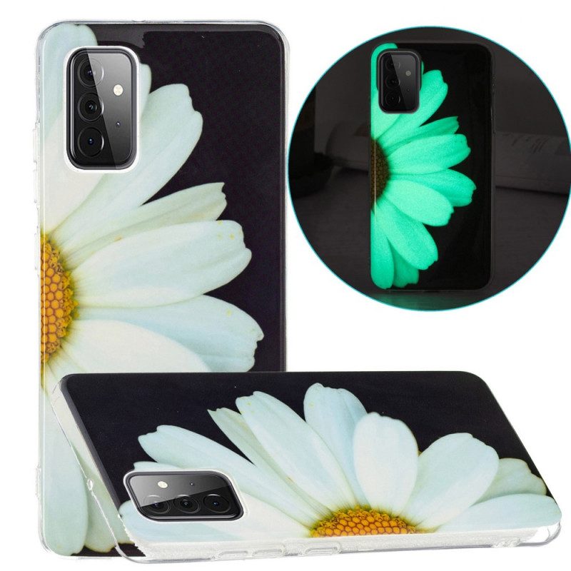 Hoesje voor Samsung Galaxy A72 4G / A72 5G Fluorescerende Bloemenserie