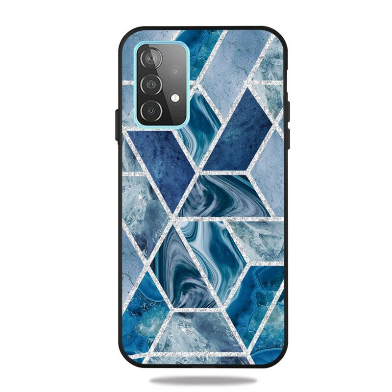 Hoesje voor Samsung Galaxy A72 4G / A72 5G Glitter Marmer