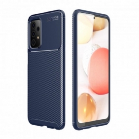 Hoesje voor Samsung Galaxy A72 4G / A72 5G Imitatielakleer Met Knoop