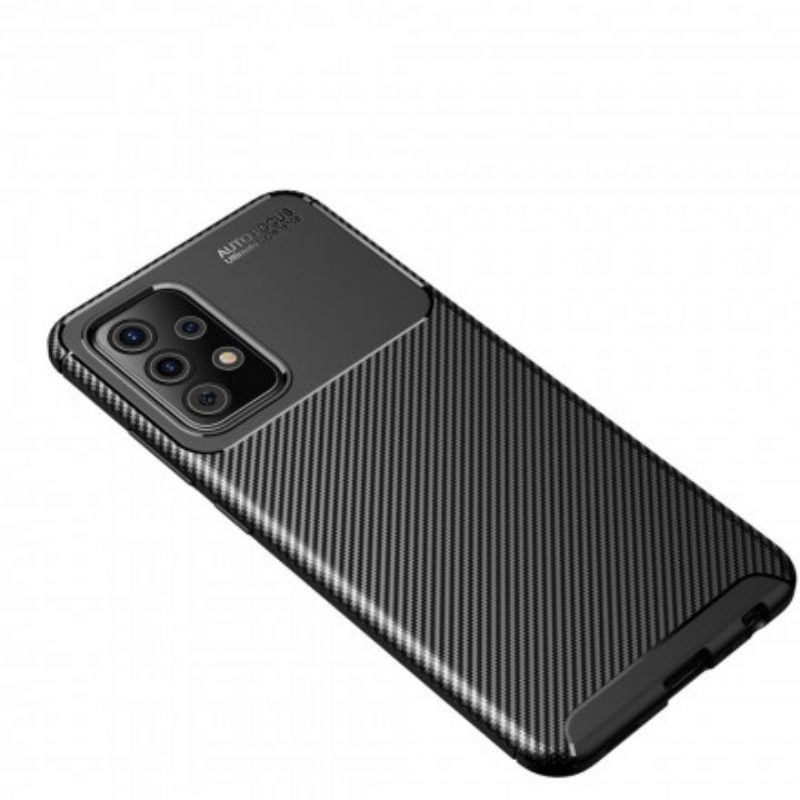 Hoesje voor Samsung Galaxy A72 4G / A72 5G Imitatielakleer Met Knoop