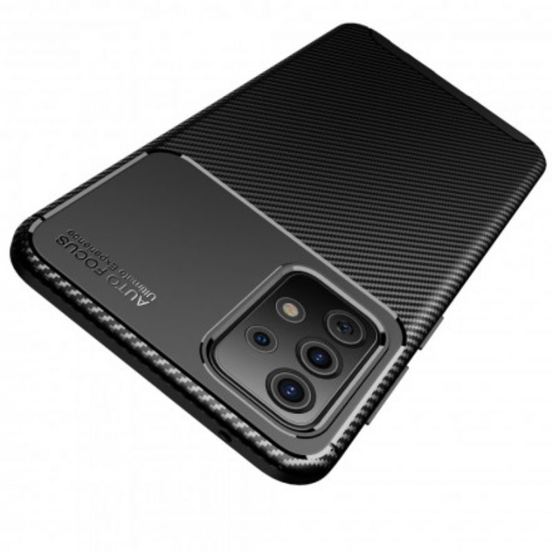 Hoesje voor Samsung Galaxy A72 4G / A72 5G Imitatielakleer Met Knoop