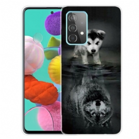 Hoesje voor Samsung Galaxy A72 4G / A72 5G Puppy-droom