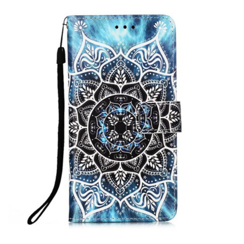 Leren Hoesje voor Samsung Galaxy A72 4G / A72 5G Mandala In De Lucht