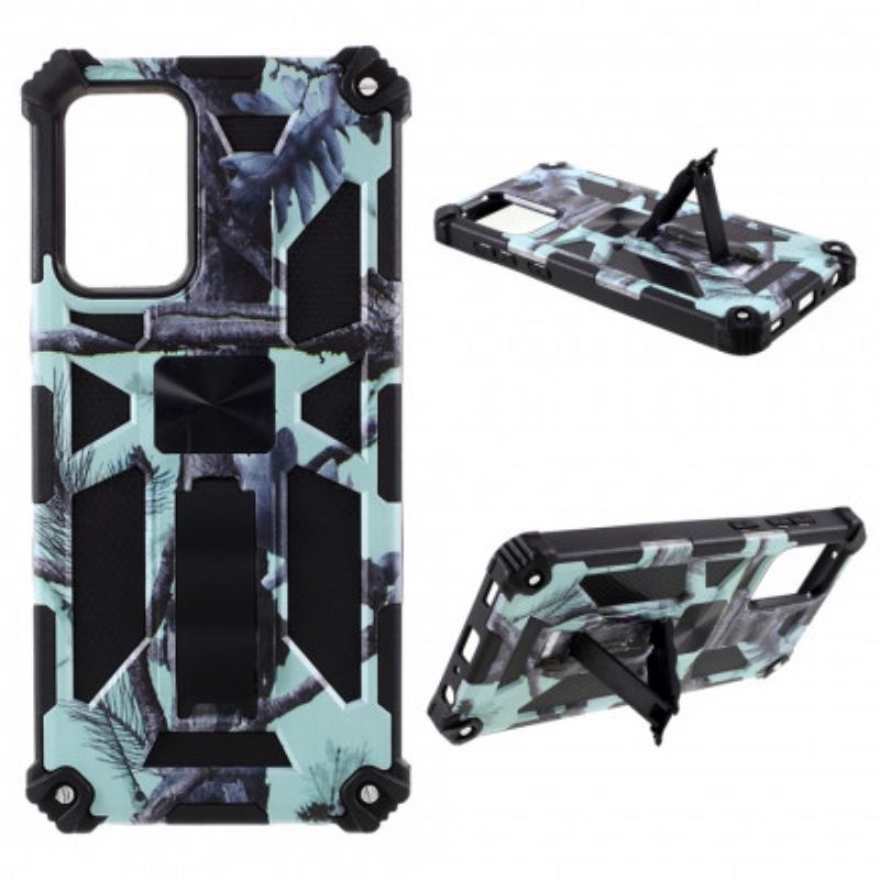 Telefoonhoesje voor Samsung Galaxy A72 4G / A72 5G Camouflage Verwijderbare Ondersteuning