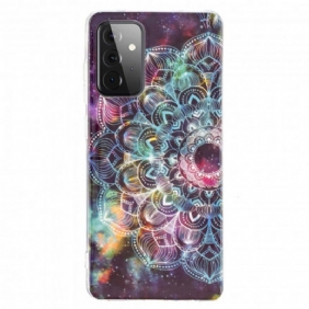 Telefoonhoesje voor Samsung Galaxy A72 4G / A72 5G Fluorescerende Kleurrijke Mandala