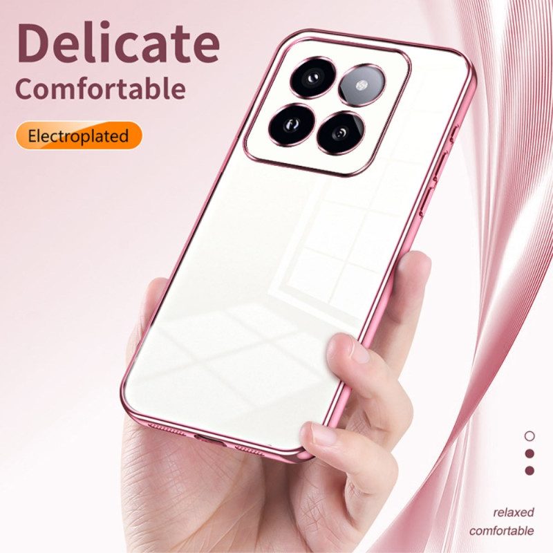 Case Hoesje Xiaomi 14 Pro Telefoonhoesje Metallic Stijlranden