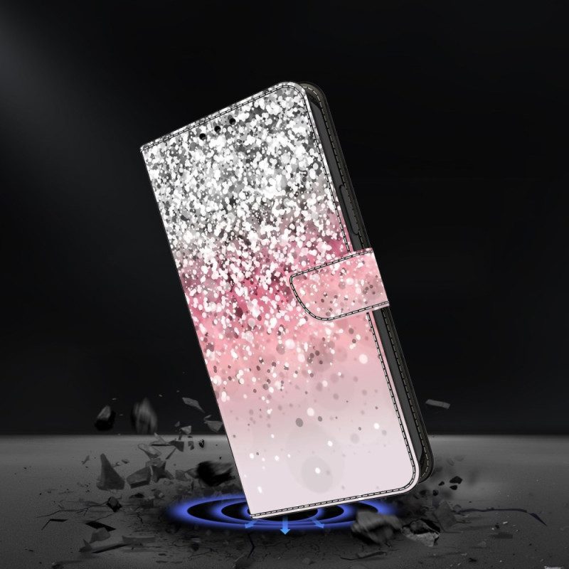 Folio-hoesje Xiaomi 14 Pro Telefoonhoesje Glitter Met Verloop