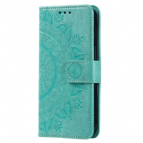 Folio-hoesje Xiaomi 14 Pro Telefoonhoesje Mandala Zon Met Riem