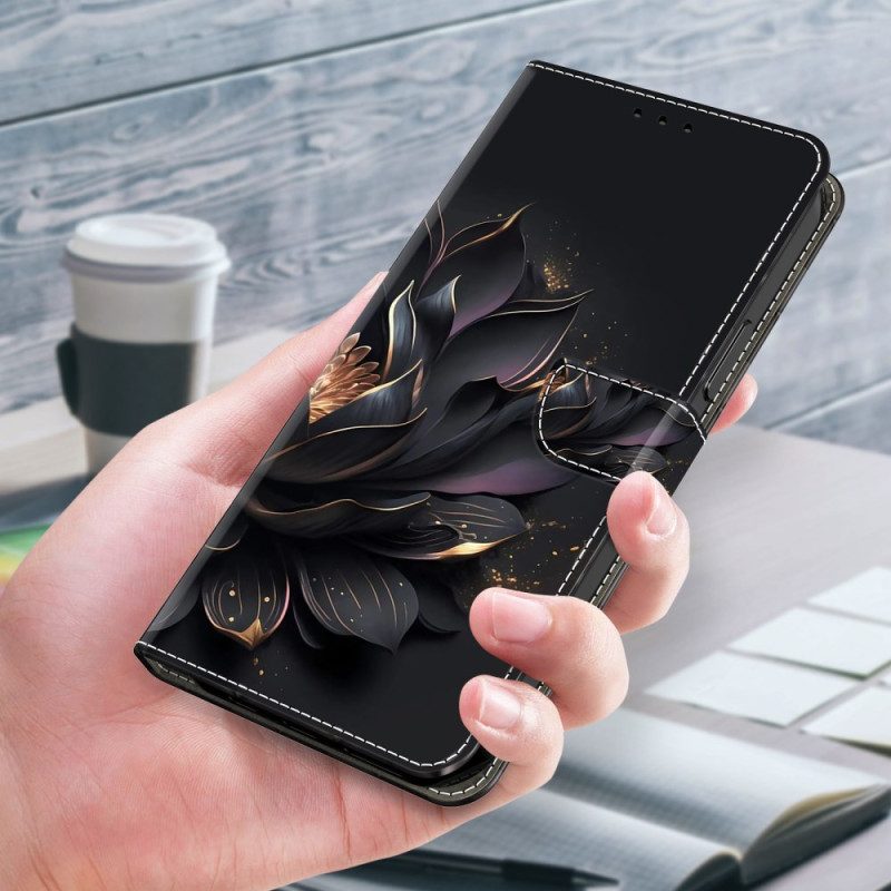 Folio-hoesje Xiaomi 14 Pro Telefoonhoesje Paarse Lotus