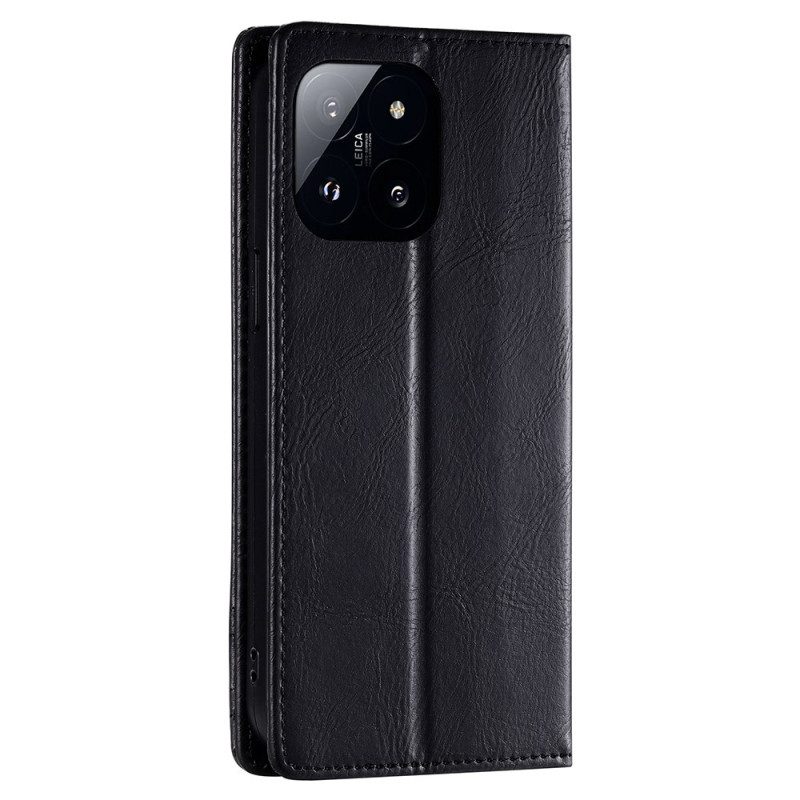 Folio-hoesje Xiaomi 14 Pro Telefoonhoesje Rfid-bescherming Ttudrch