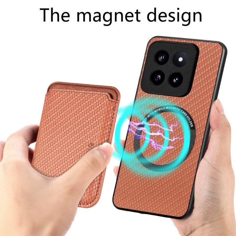 Hoesje Xiaomi 14 Pro Afneembare Magnetische Kaarthouder