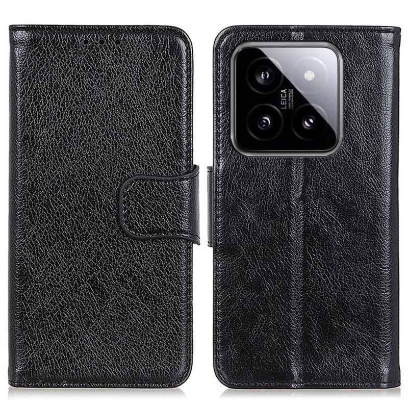 Leren Hoesje Voor Xiaomi 14 Pro Splitnappaleer