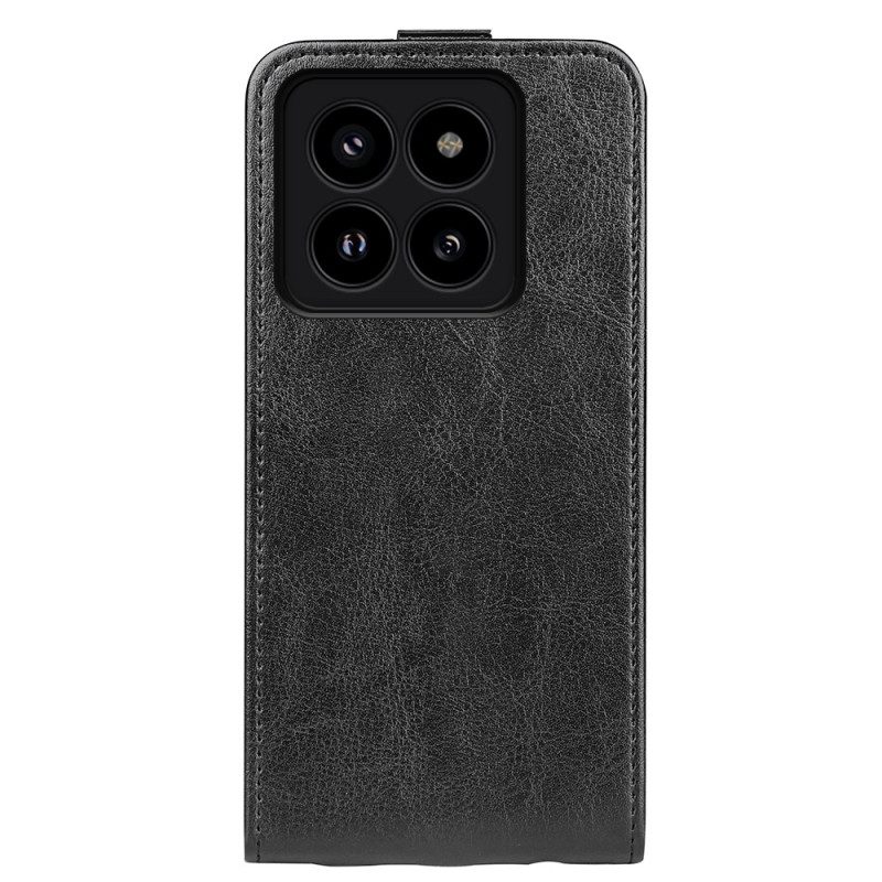 Leren Hoesje Voor Xiaomi 14 Pro Verticale Klep