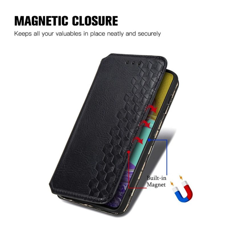 Bescherming Hoesje voor Samsung Galaxy M53 5G Folio-hoesje Patroon Met Leereffect